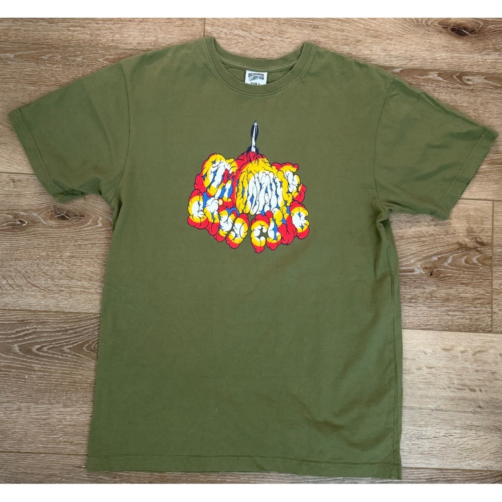 Billionaire Boys Club Lift Off Rocket T-Shirt Men's L Green Graphic Tee